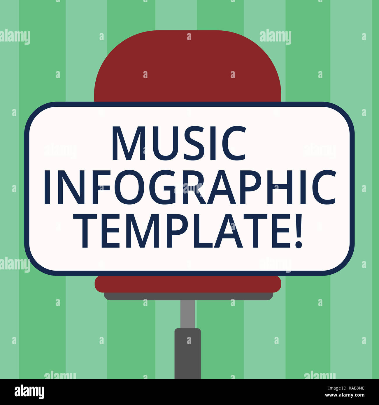 Handwriting text writing Music Infographic Template. Concept meaning