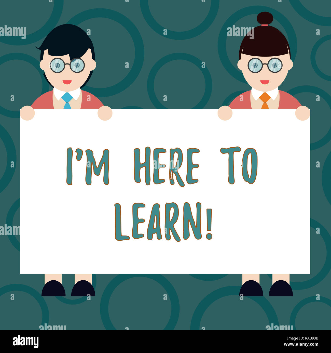 Learning Here Writing note showing I M Here To Learn. Business photo showcasing ...