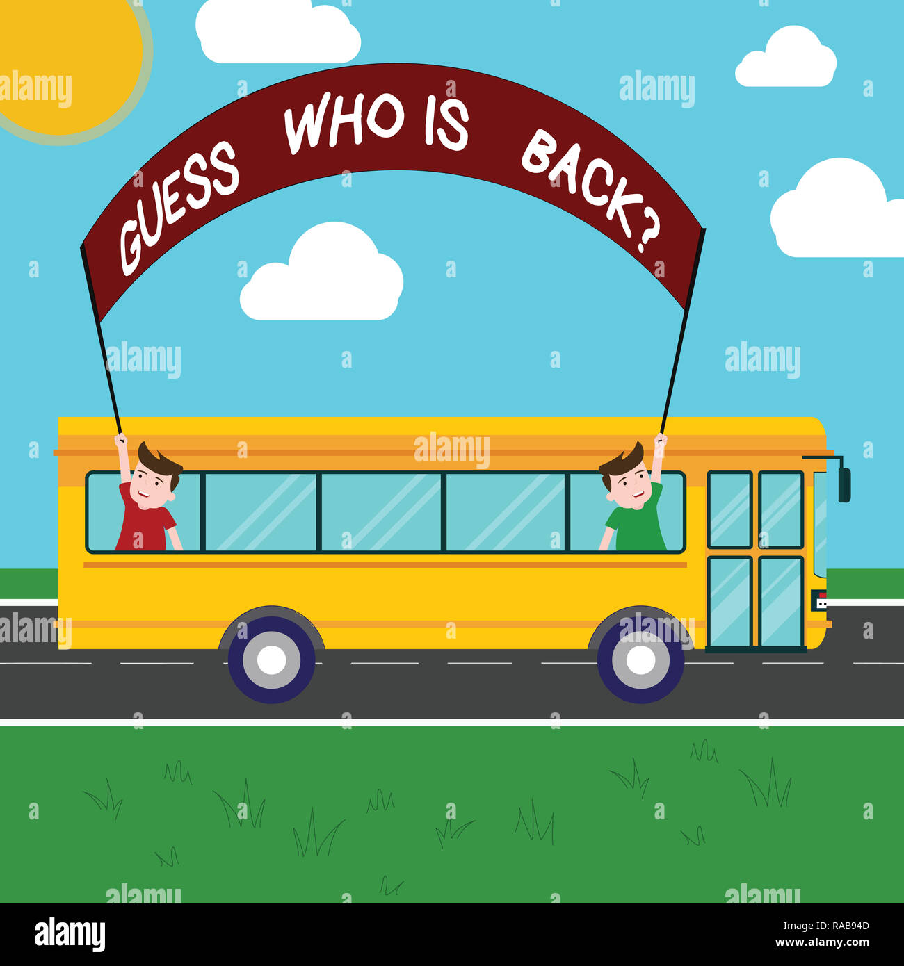 Handwriting text Guess Who Is Back. Concept meaning Game surprise