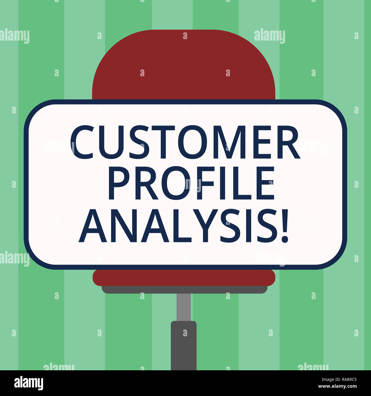 Customer Analysis Lettering Handwriting text writing Customer Profile Analysis. Concept meaning ...