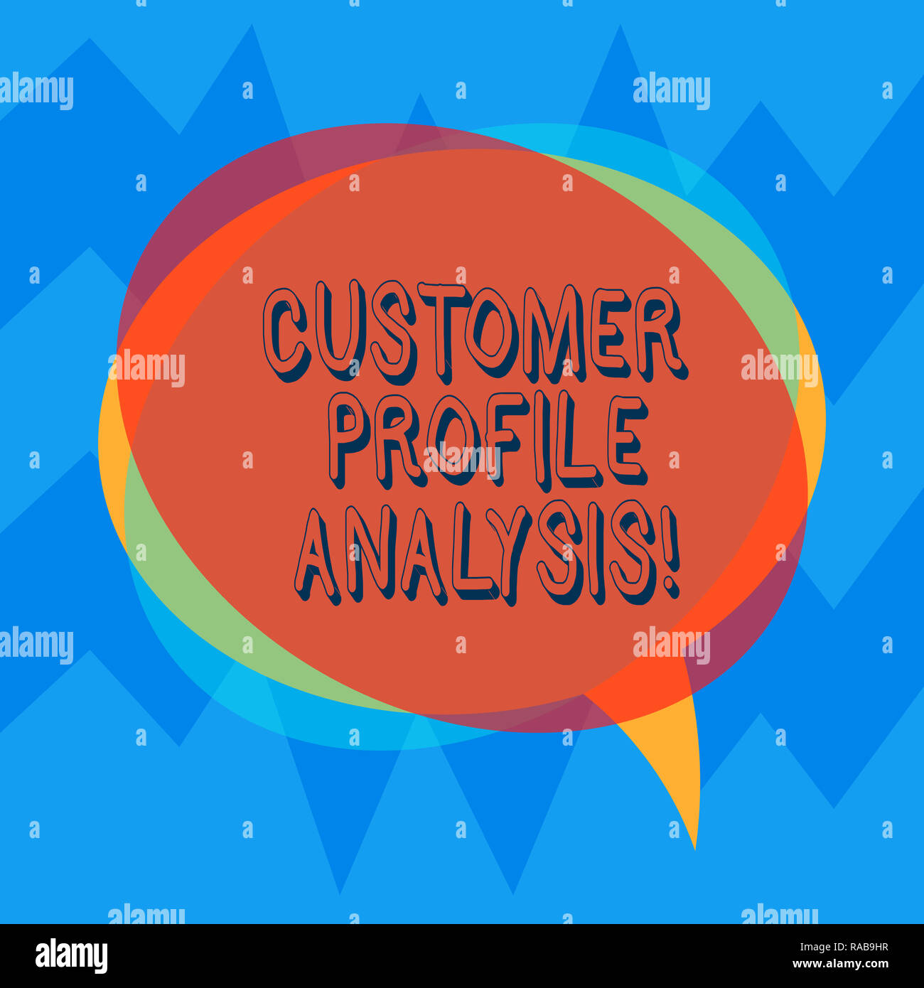Customer Analysis Lettering Handwriting text Customer Profile Analysis. Concept meaning customer ...