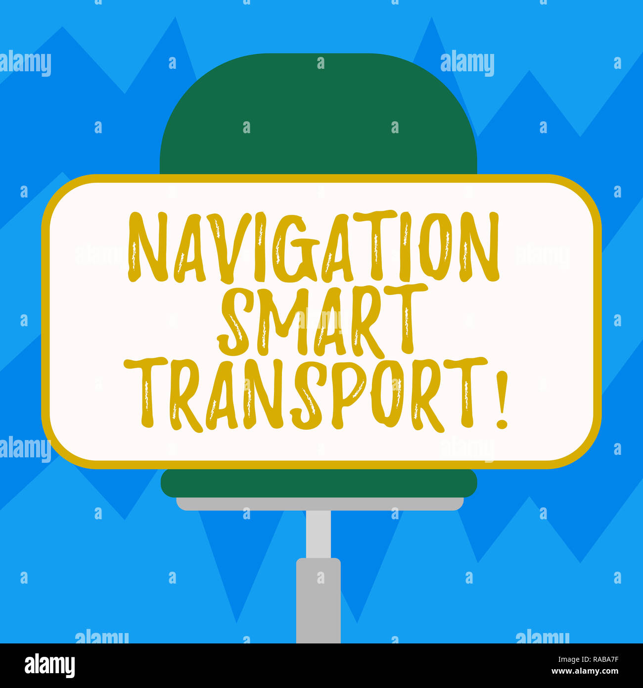 Text sign showing Navigation Smart Transport. Conceptual photo Safer ...
