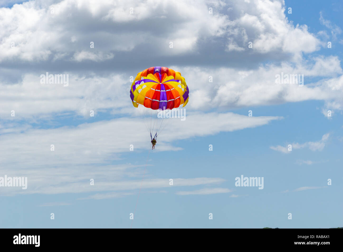 TAURANGA, NEW ZEALAND DECEMBER 22 2018; Summer fun being towed over the