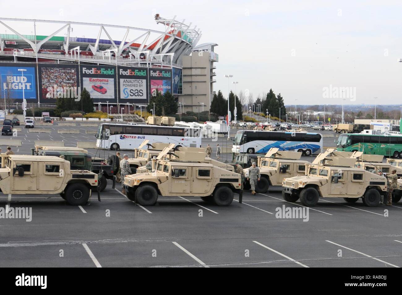 Delaware Army National Guard Vehicles In Preparation Of The 58th