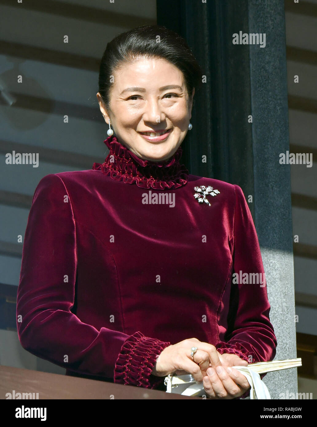 Tokyo Japan 2nd Jan 2019 Crown Princess Masako Appears During An Annual New Year Audience At The Imperial Palace In Tokyo On Wednesday January 2 2019 Masako Will Become Japan S New Empress