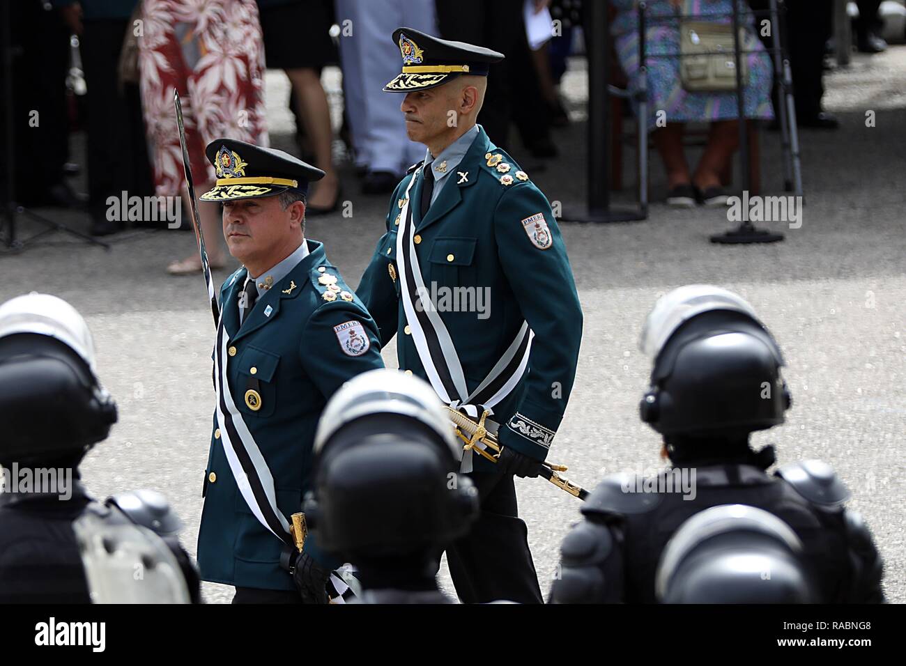 Rio De Janeiro, Brazil. 03rd Jan, 2019. Colonel PM Rogério Figueiredo de Lacerda was inaugurated as commander of the Military Police of the State of Rio de Janeiro (PMERJ) held at the Shooting Police Battalion Court in Rio de Janeiro, RJ. Credit: Lucas Tavares/FotoArena/Alamy Live News Stock Photo