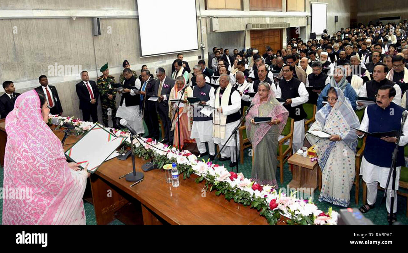 Dhaka. 3rd Jan, 2019. Bangladesh Parliament Speaker Shirin Sharmin
