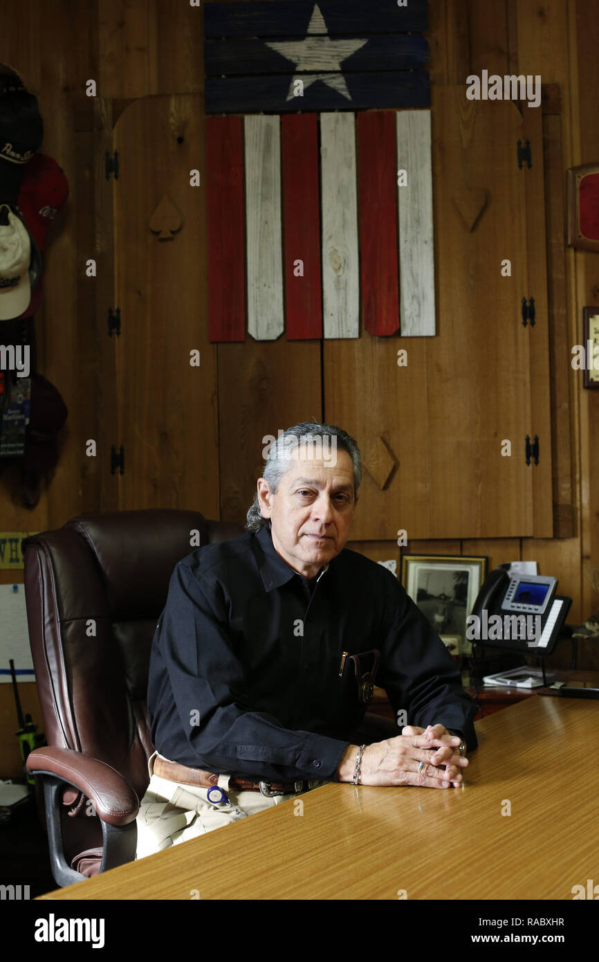 January 15, 2018 Sheriff Urbino ''Benny'' Martinez is pictured at the