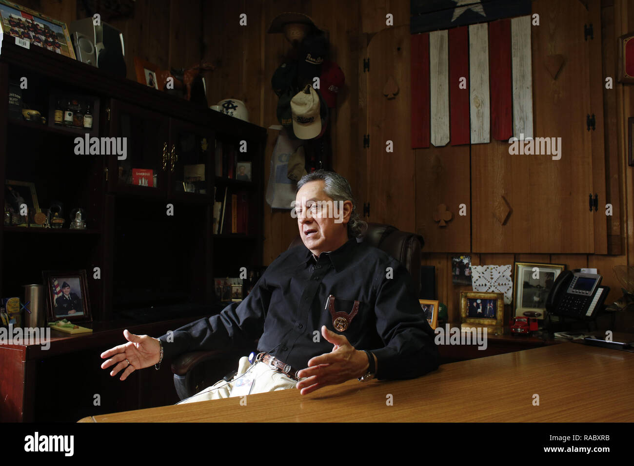 January 15, 2018 Sheriff Urbino ''Benny'' Martinez is pictured at the