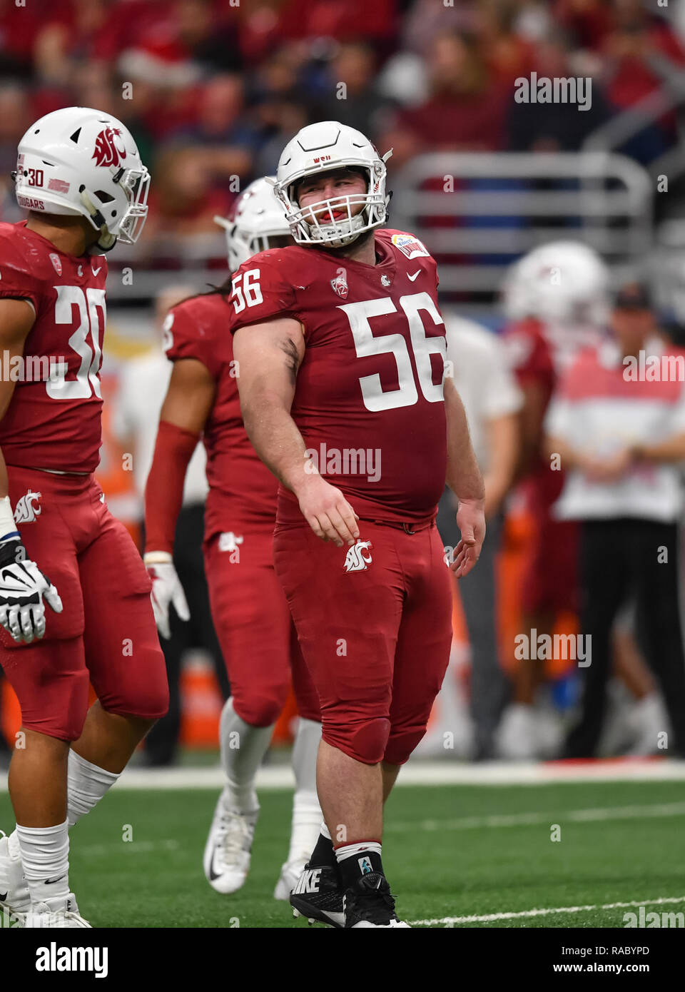 San Antonio Tx Usa 28th Dec 2018 Washington State Defensive
