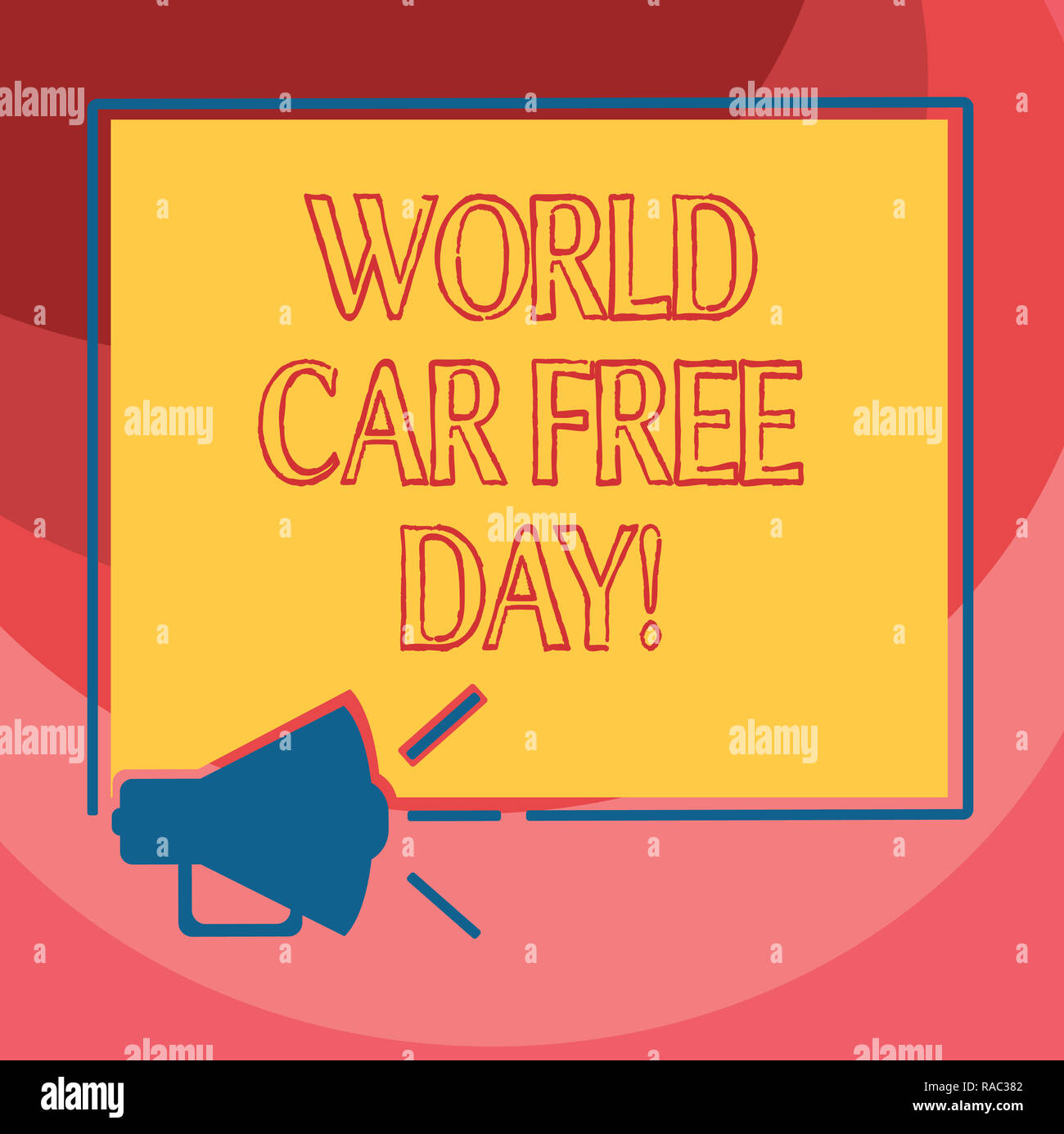 Text sign showing World Car Free Day. Conceptual photo Environment ...
