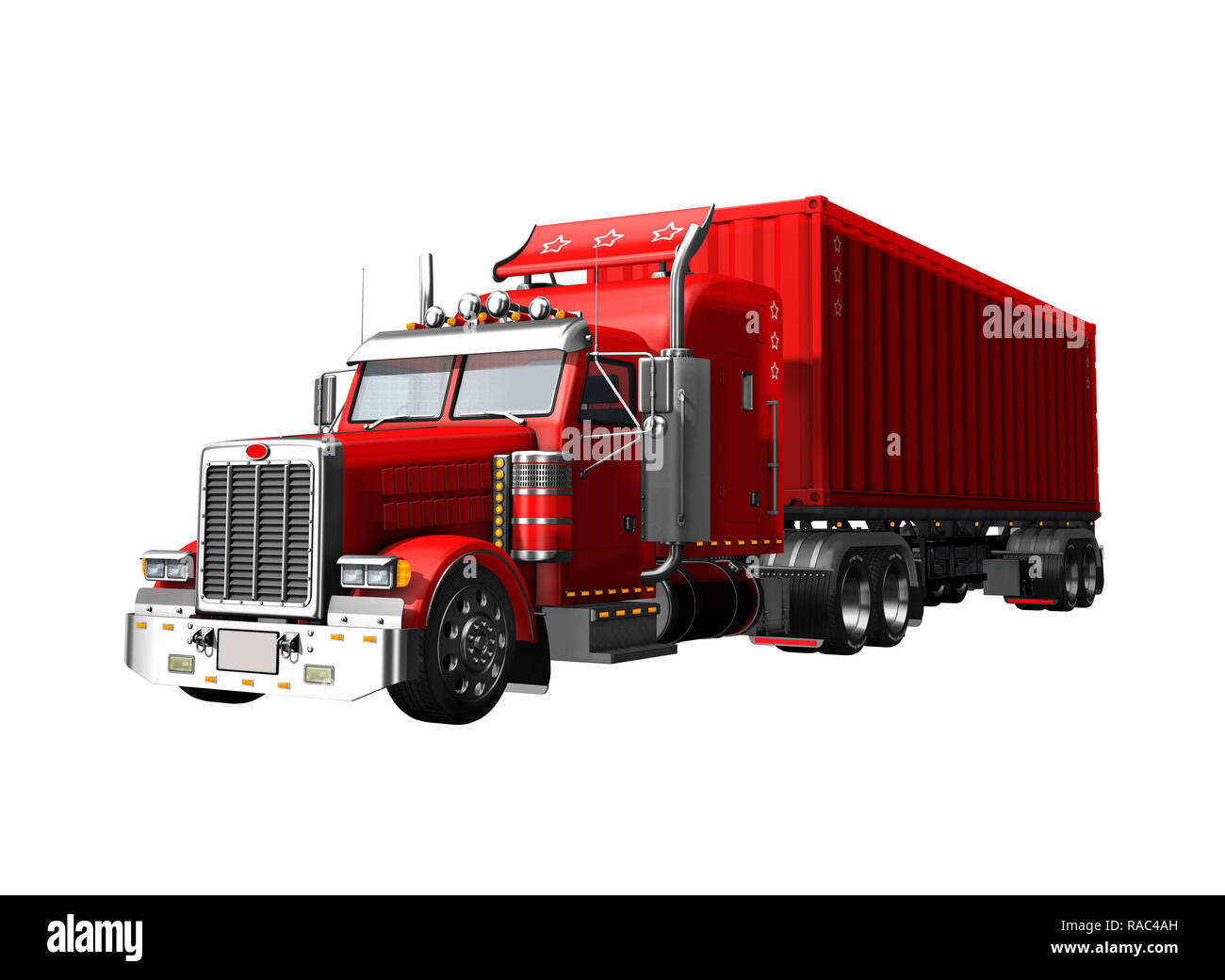Semi Truck Cut Out Stock Images Pictures Alamy