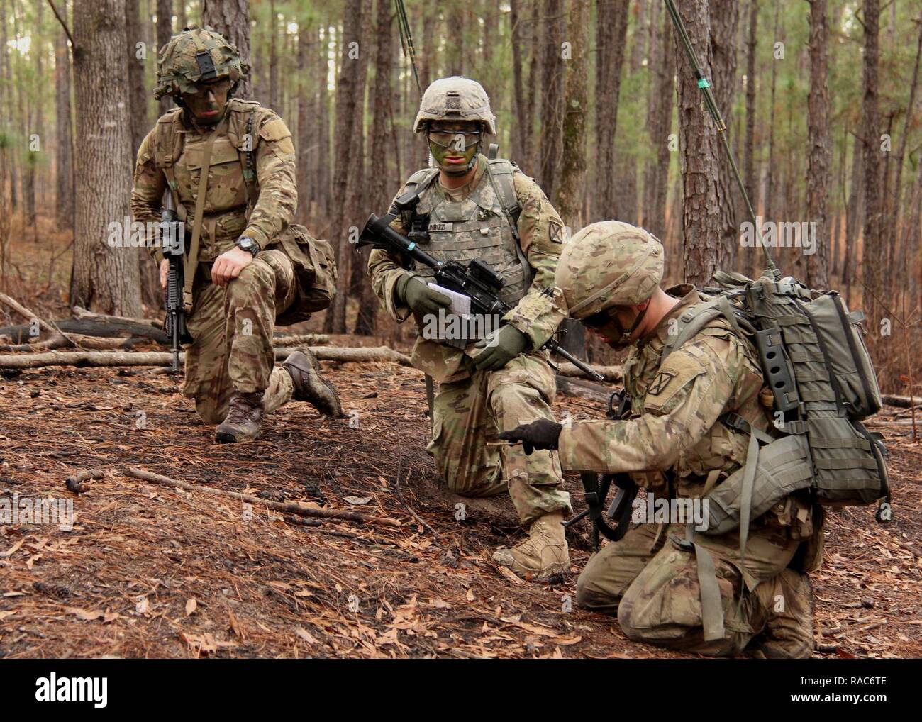 Mountain division soldiers conducting live-fire exercises at Peason Ridge training area