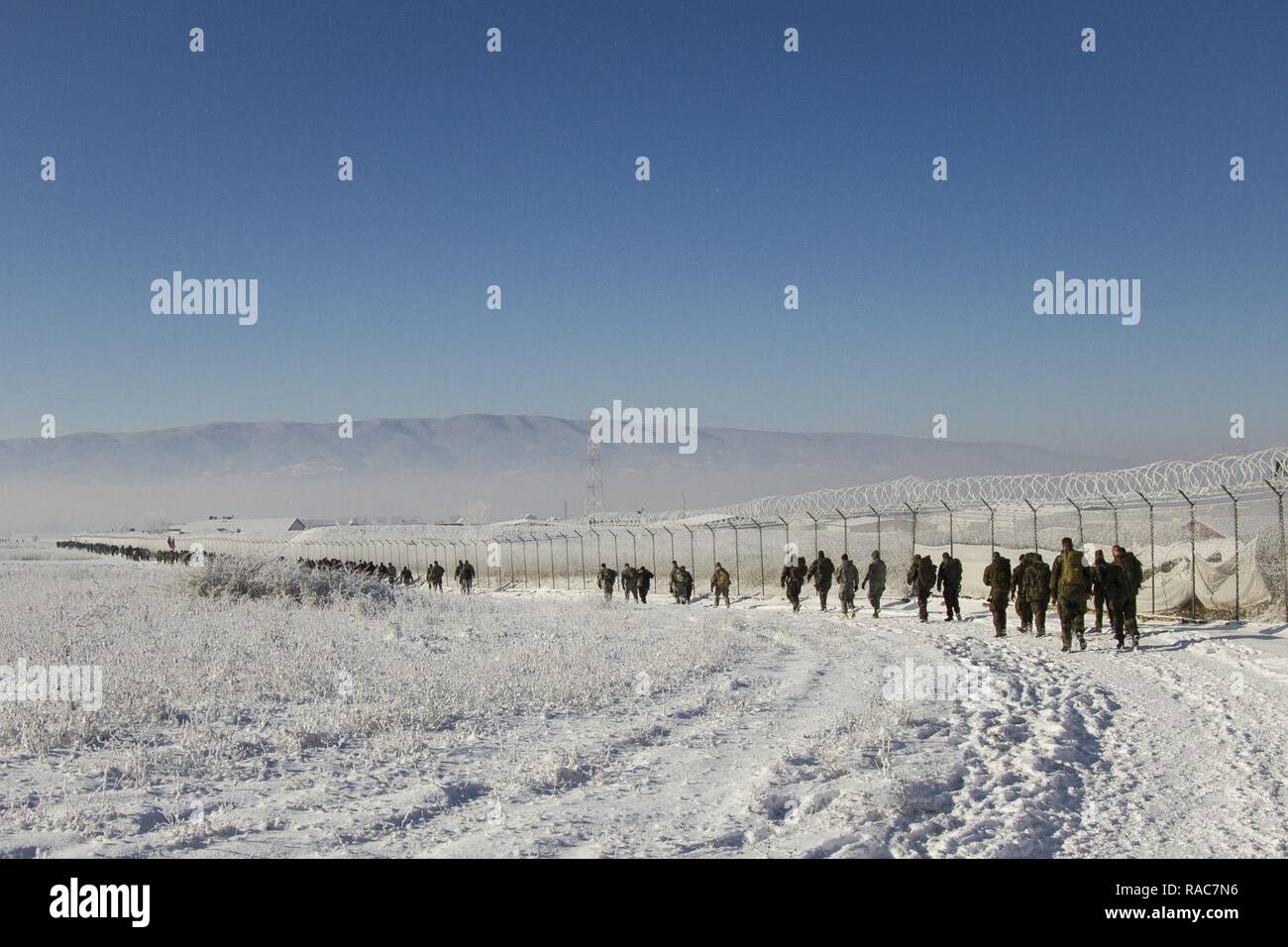 NATO Soldiers from Multinational Battle Group-East Forward Command Post ...