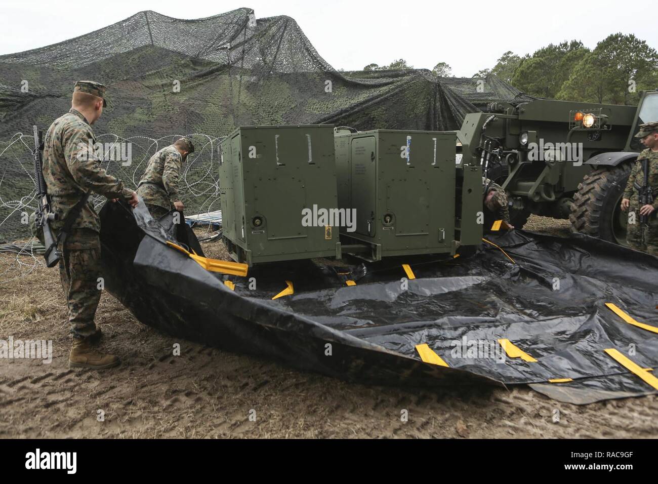 U.S. Marines with Service Company, Combat Logistics Regiment (CLR) 2 ...
