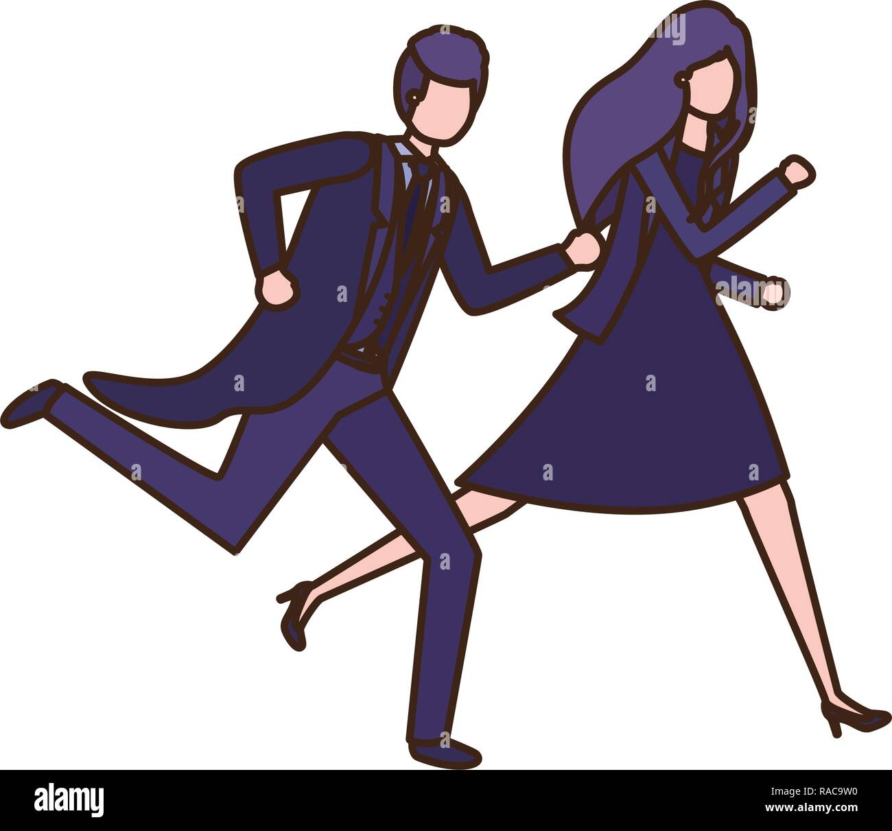 business couple avatar character Stock Vector Image & Art - Alamy