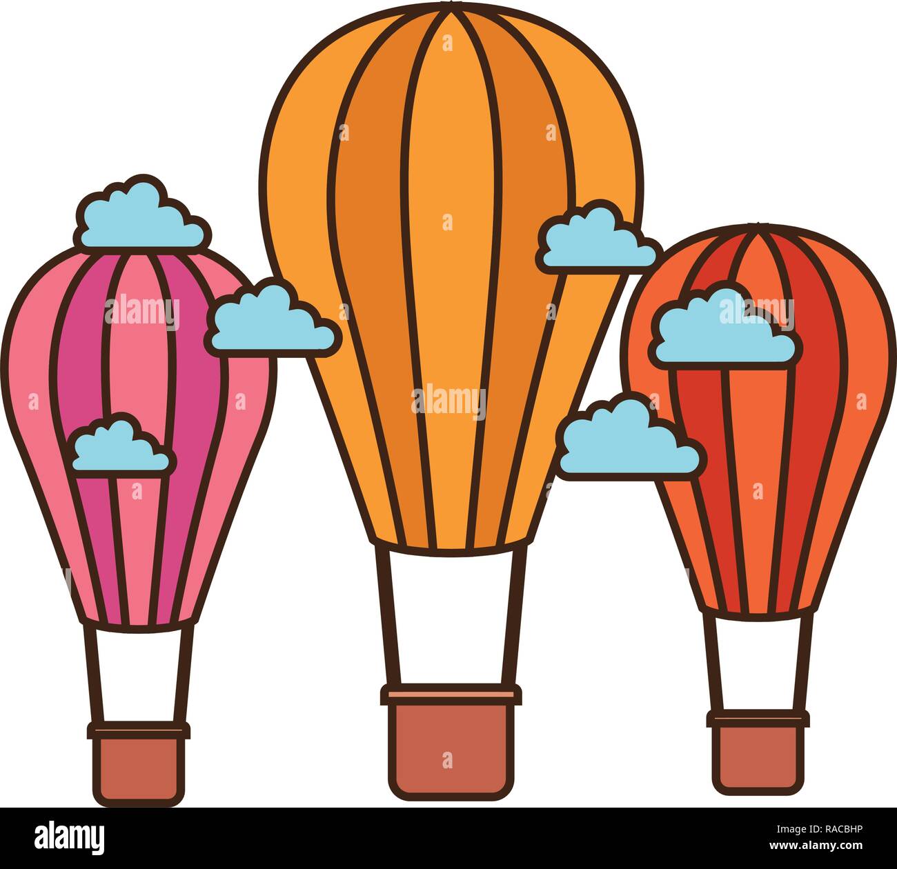 hot air balloon isolated icon Stock Vector Image & Art - Alamy