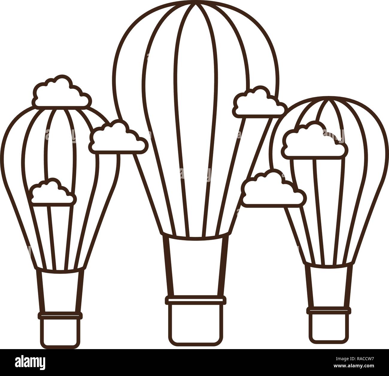 hot air balloon isolated icon Stock Vector Image & Art - Alamy