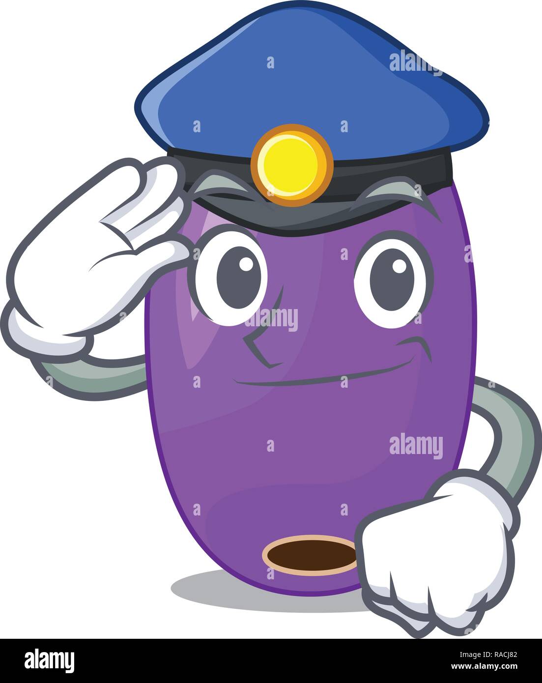 Police fruit jambolan in the character bowl Stock Vector Image & Art ...