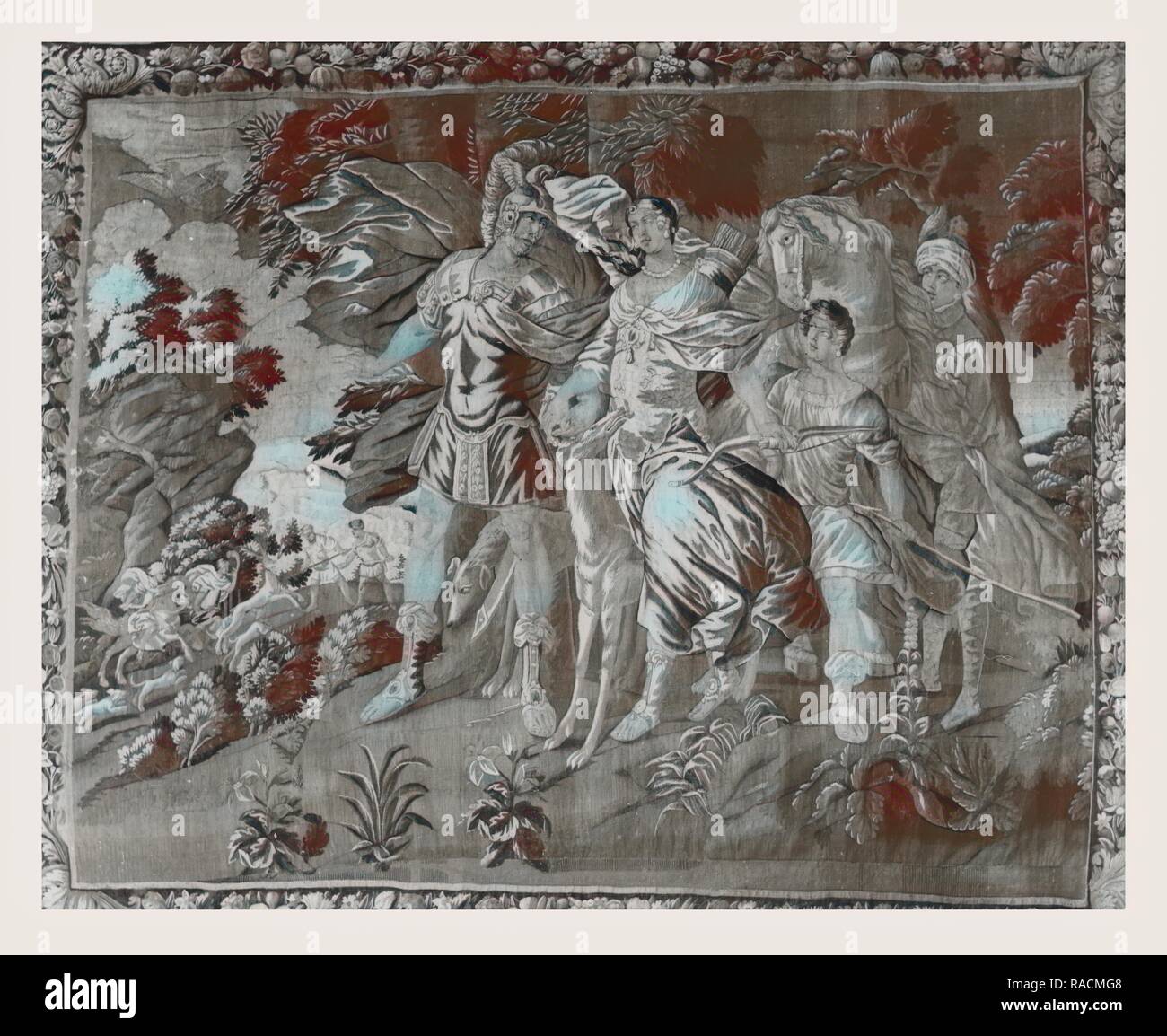 Dido and Aeneas departing for hun. Reimagined by Gibon. Classic art with a modern twist