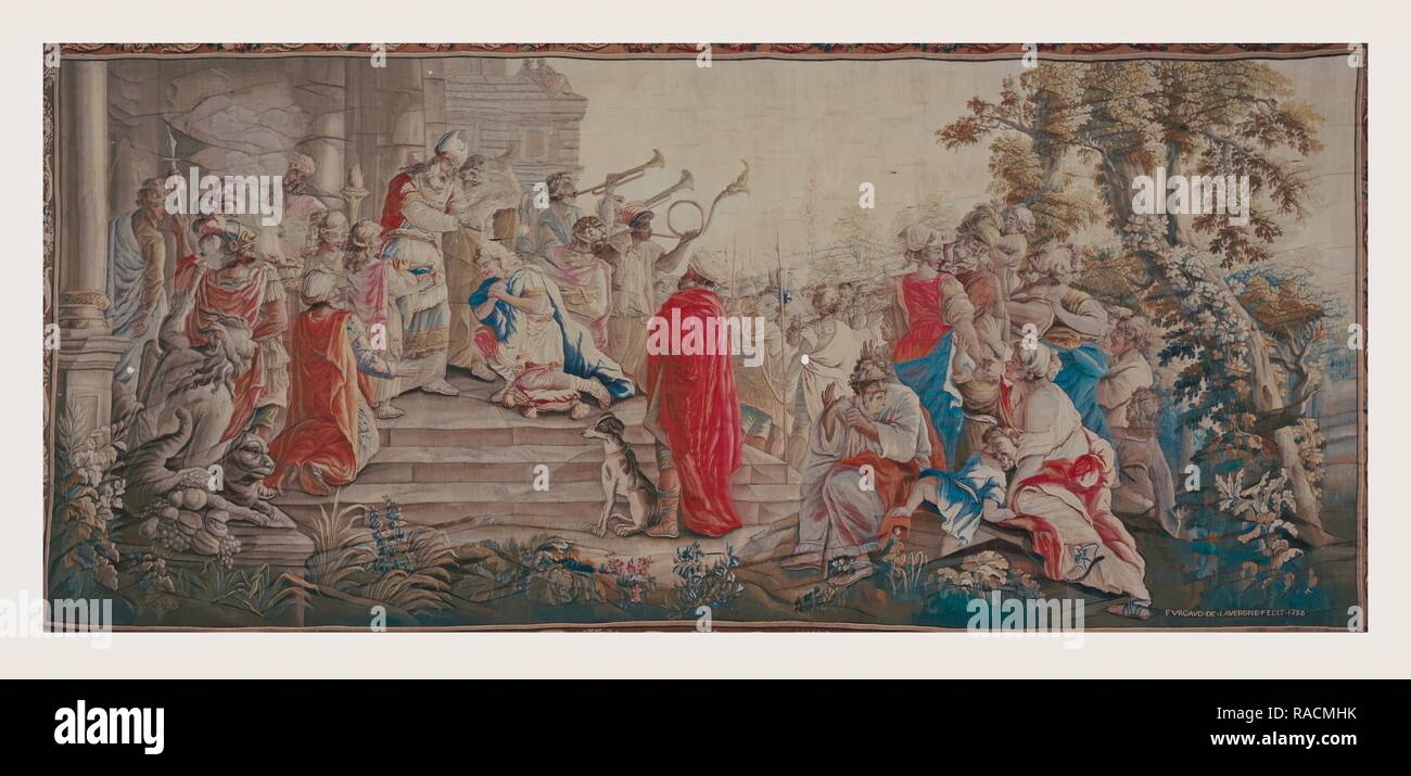 Crowning of Solomon by David (?. Reimagined by Gibon. Classic art with