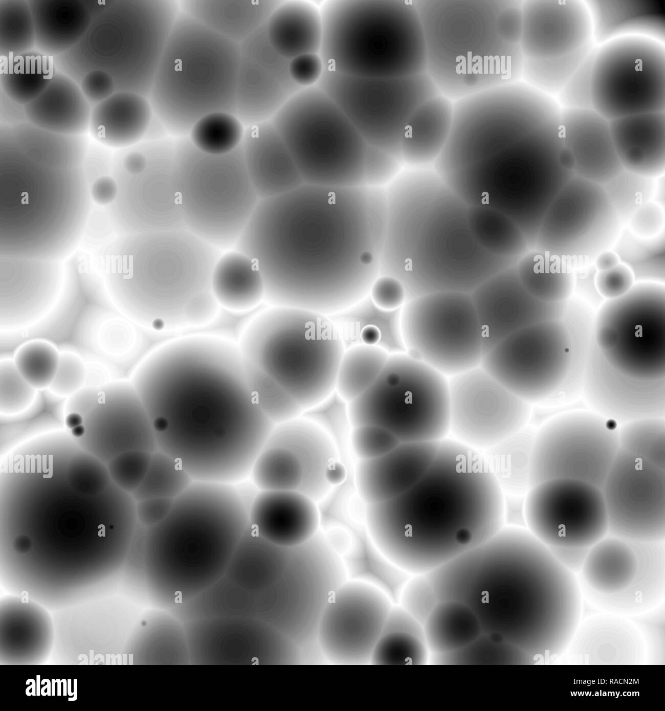 Black bacteria under the microscope, abstract background Stock Photo