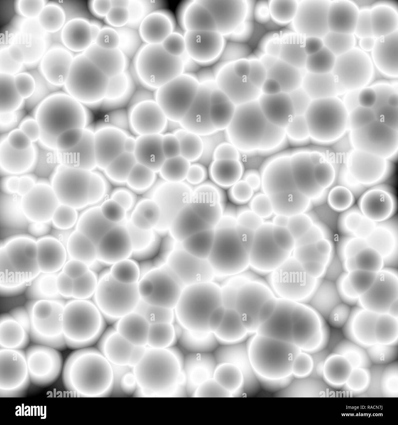 White virus cell under the microscope, abstract background Stock Photo