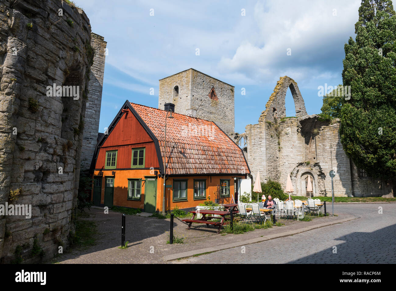 Town of Visby, UNESCO World Heritage Site, Gotland, Sweden, Scandinavia, Europe Stock Photo