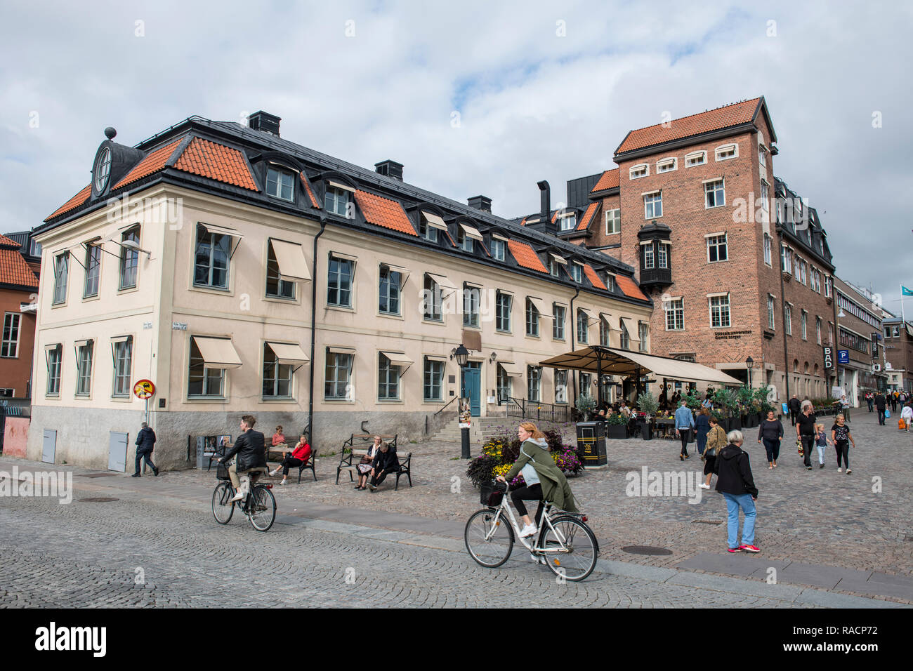 Center of Uppsala, Uppsala, Sweden, Scandinavia, Europe Stock Photo