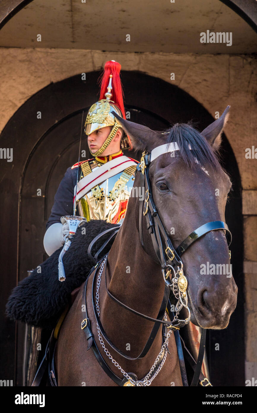 A Royal Guard at Horse Guards Parade, London, England, United Kingdom ...