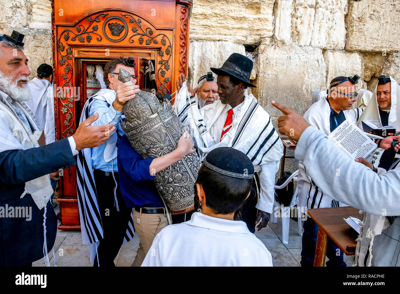 bar-mitzvah-at-the-western-wall-jerusalem-israel-middle-east-stock