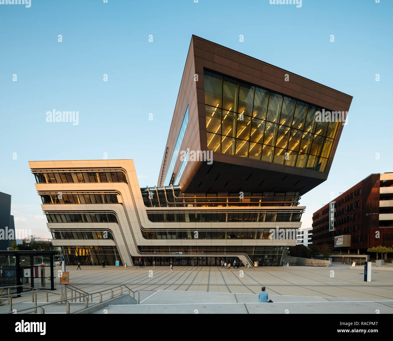 Zaha hadid building vienna hi-res stock photography and images - Alamy