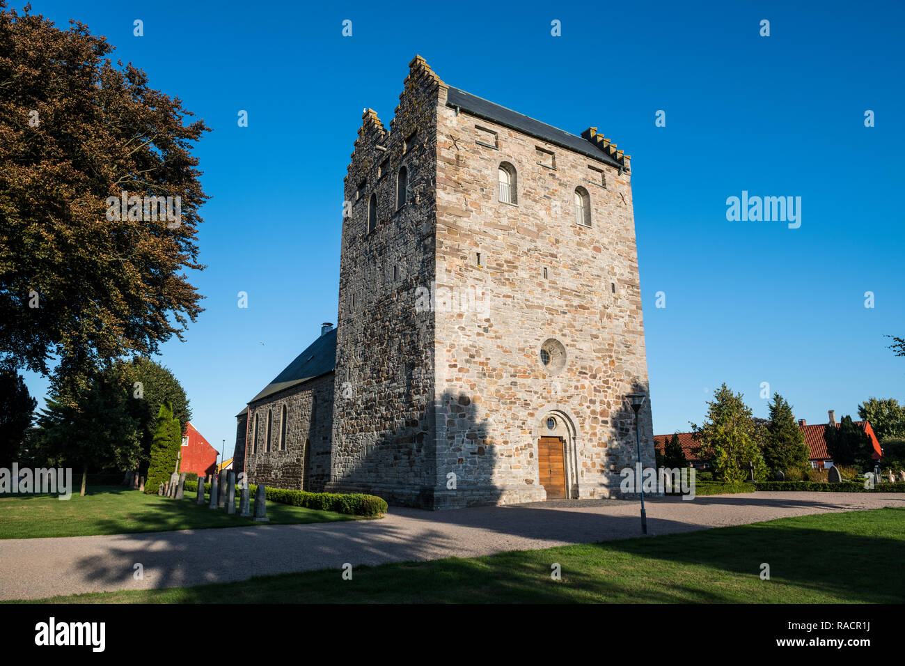 Aa Church, Aakirkeby, Bornholm, Denmark, Scandinavia, Europe Stock Photo