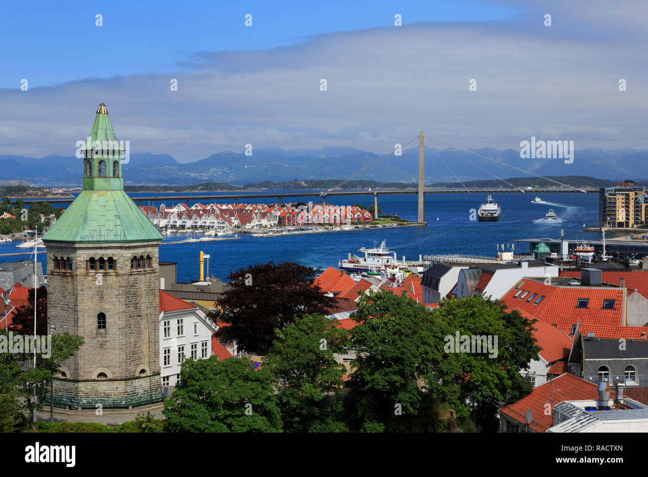 Valberg Tower, Stavanger City, Rogaland County, Norway, Scandinavia, Europe Stock Photo