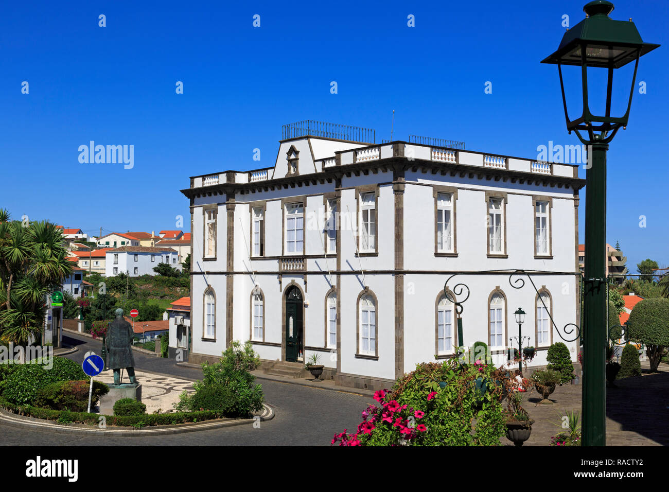 Nordeste Town Hall, Sao Miguel Island, Azores, Portugal, Atlantic, Europe Stock Photo