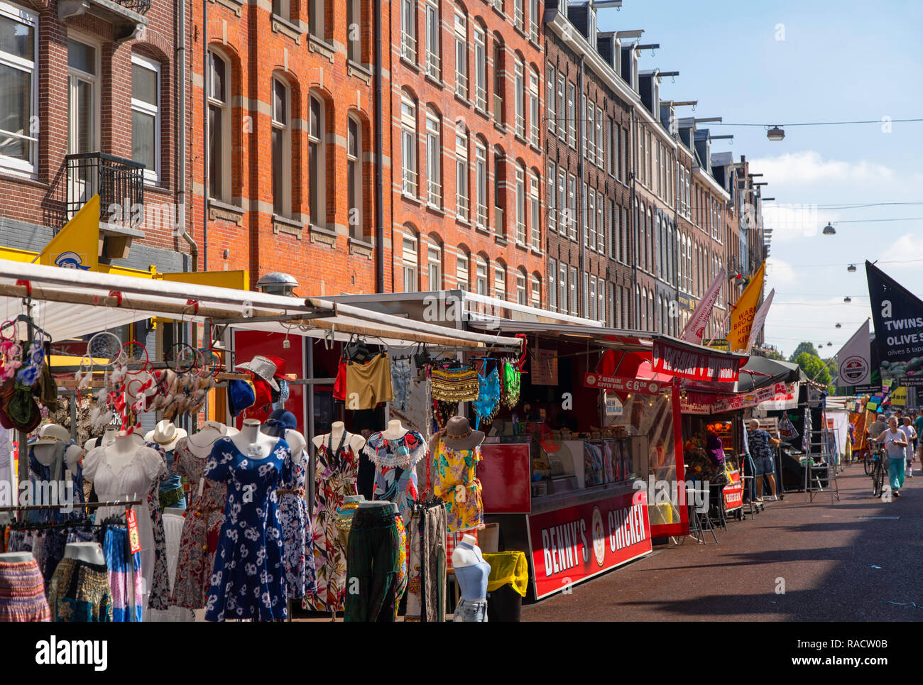 De Pijp Market, Amsterdam, Noord Holland, Netherlands, Europe Stock Photo