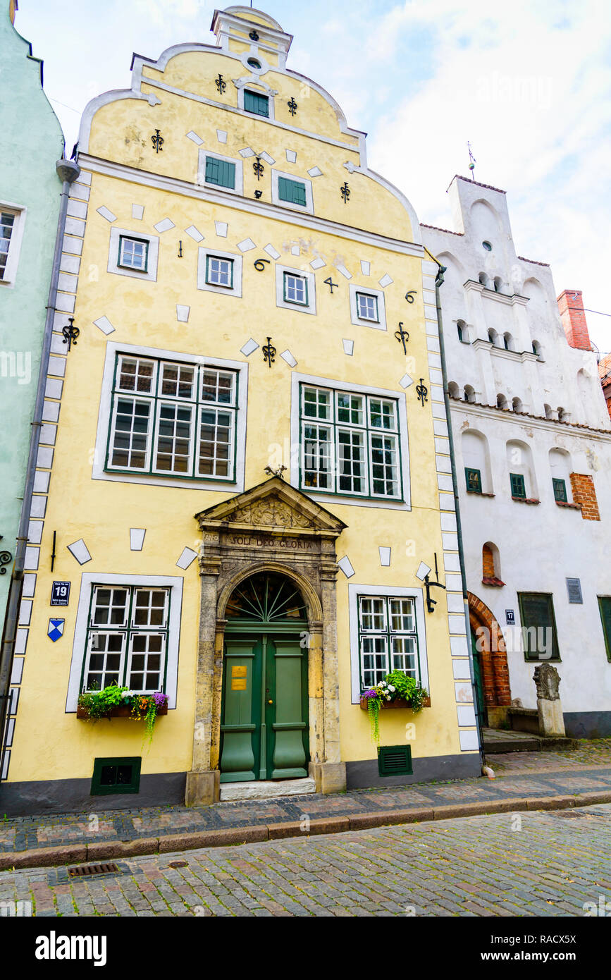Three Brothers, Old Town, UNESCO World Heritage Site, Riga, Latvia, Europe Stock Photo