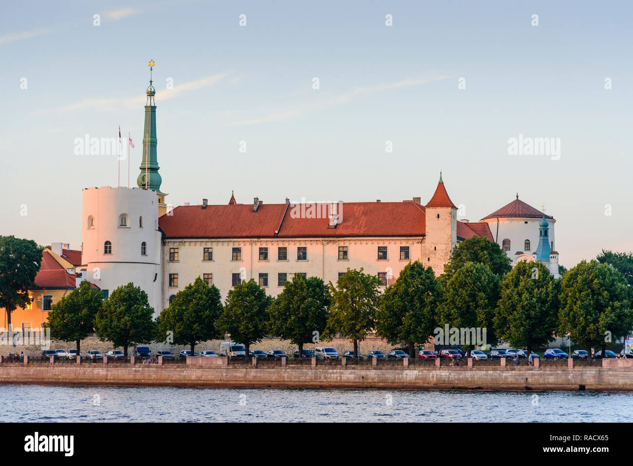 Riga Castle, Riga, Latvia, Europe Stock Photo