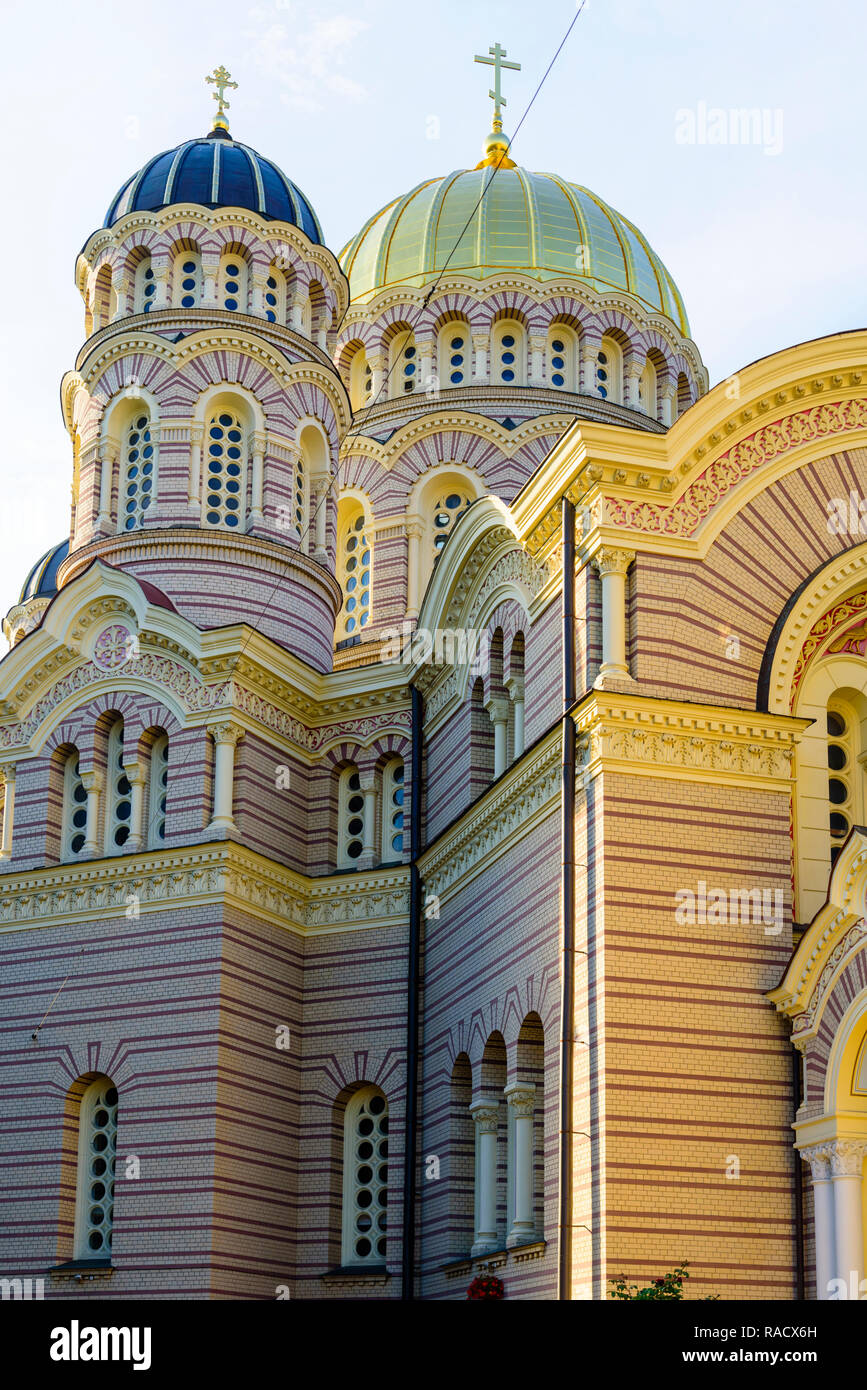 Riga Nativity of Christ Cathedral, Riga, Latvia, Europe Stock Photo