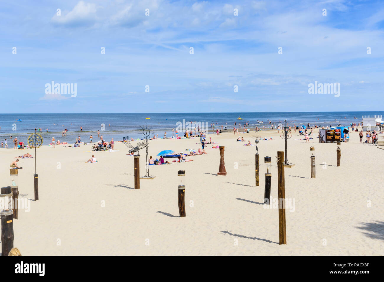 Jurmala Beach, Gulf of Riga, Latvia, Europe Stock Photo