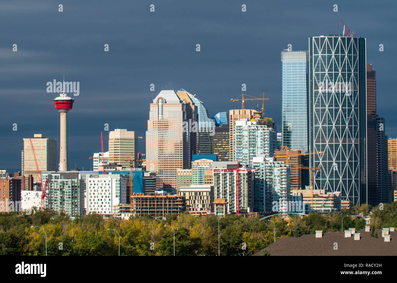 Calgary city skyline, Calgary, Alberta, Canada, North America Stock Photo -  Alamy