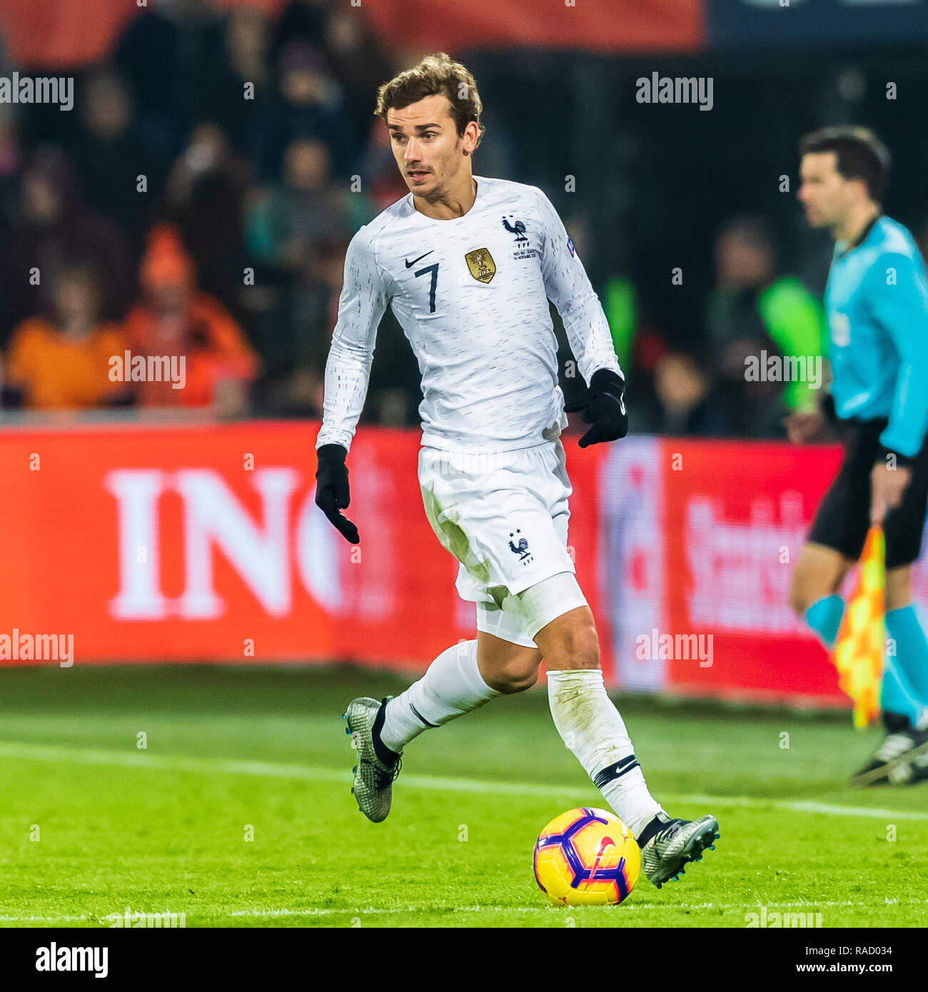 Rotterdam, The Netherlands 16 november 2018 Soccer The Netherlands v France   Antoine Griezmann (Frankrijk) Stock Photo