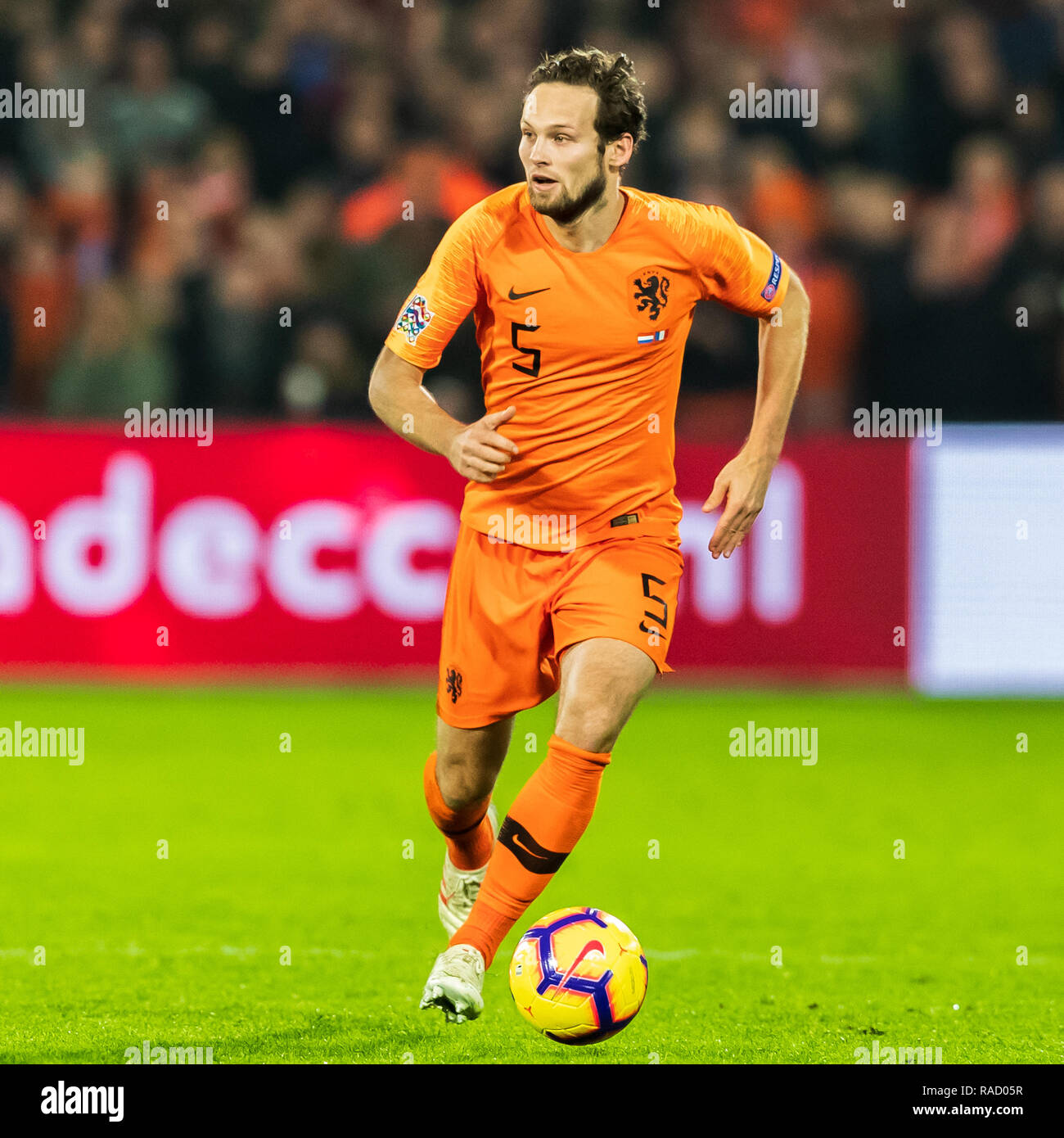 Rotterdam, The Netherlands 16 november 2018 Soccer The Netherlands v France   L+R Daley Blind (Netherlands) Stock Photo