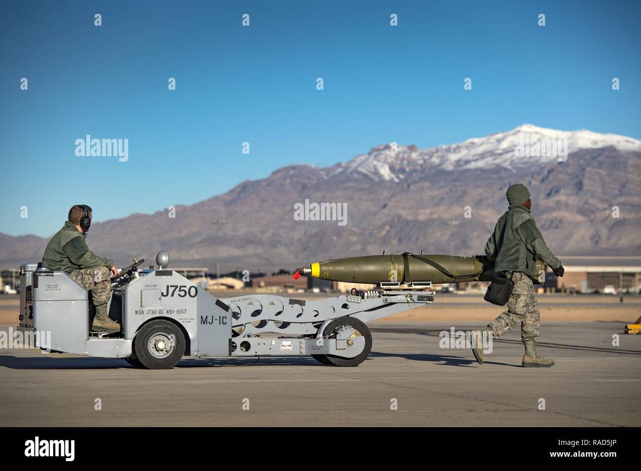 Airman First Class Connor McDonald, left, and Staff Sgt. Tayrell