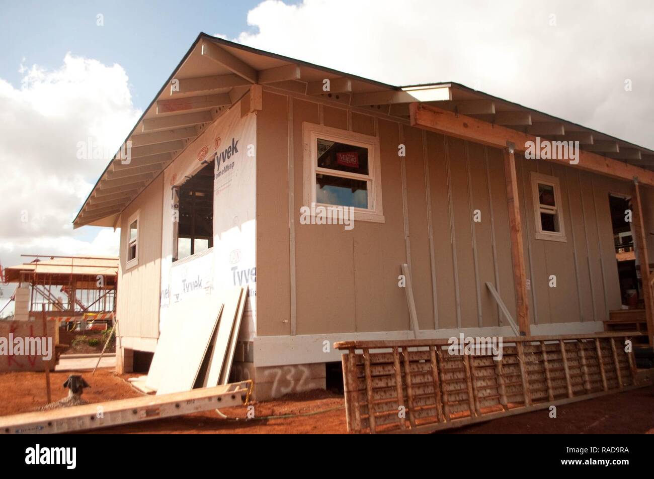 WAHIAWA — Shown here is one of the 35 new houses being built at Kunia