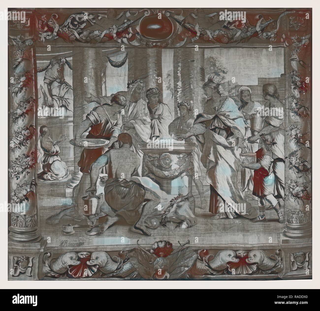 Dido's sacrifice to Juno (Hera. Reimagined by Gibon. Classic art with a modern twist reimagined