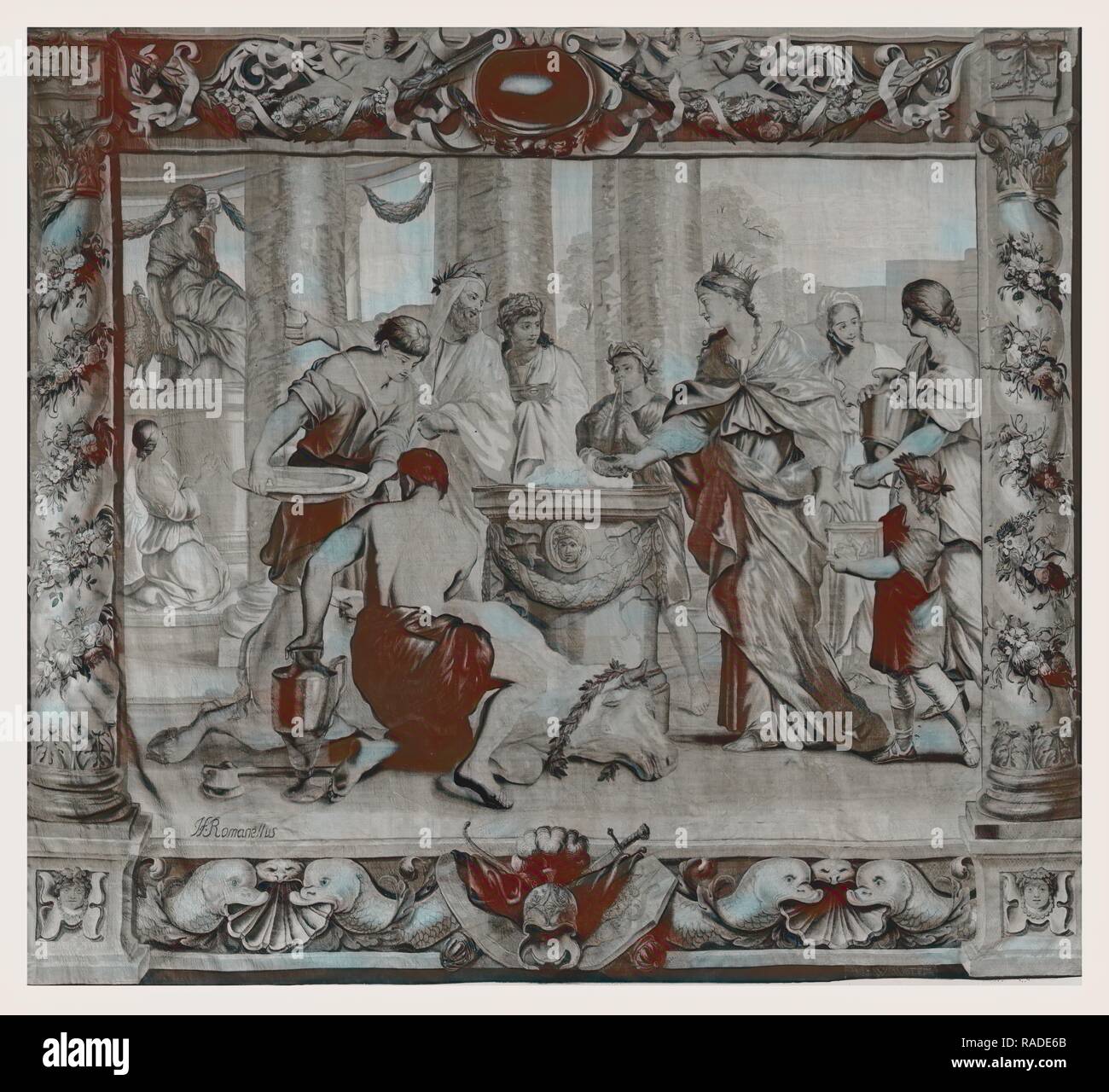 Dido's sacrifice to Juno (Hera. Reimagined by Gibon. Classic art with a modern twist reimagined