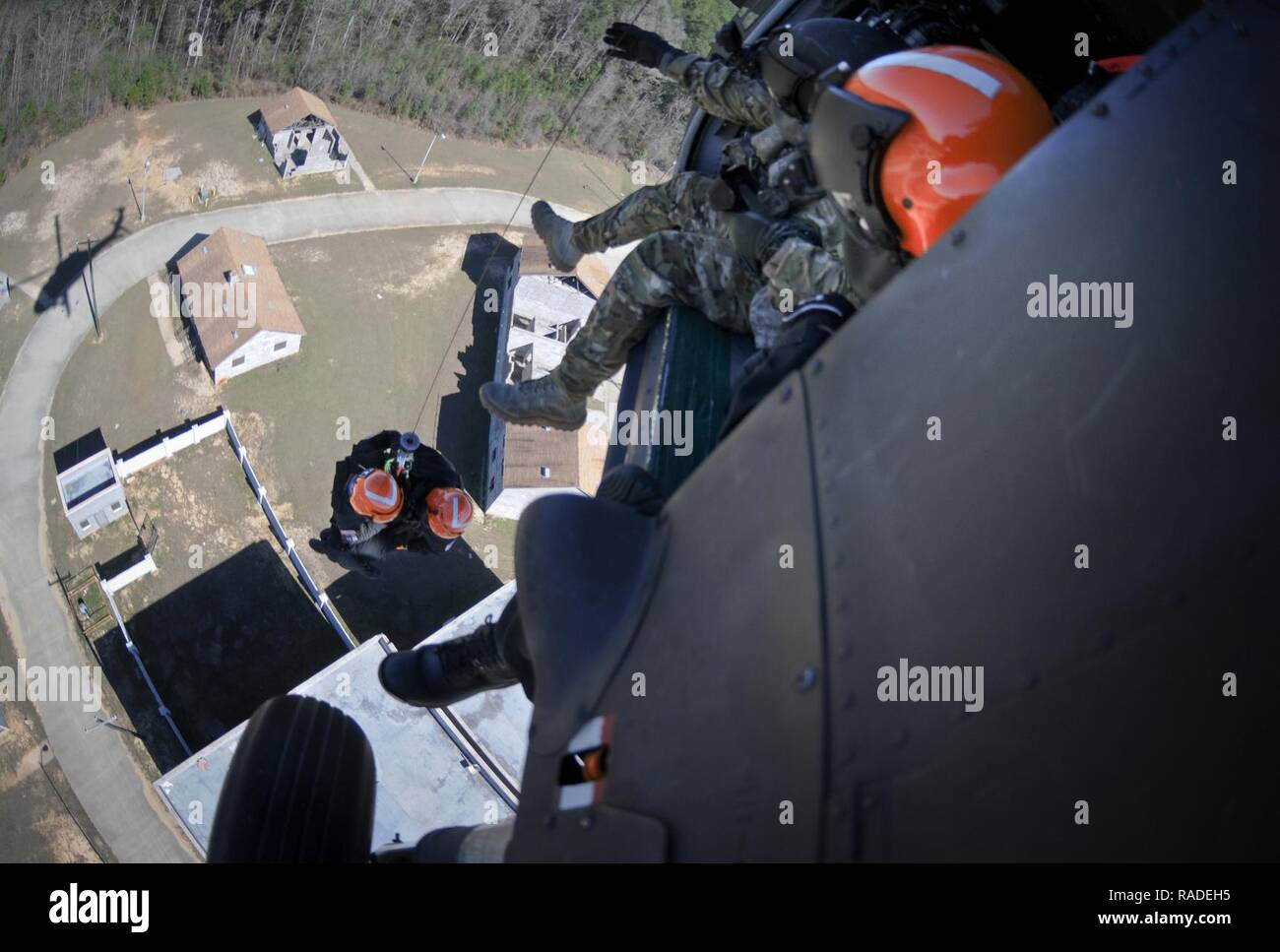 South Carolina National Guard Soldiers and fire department/EMS rescuers