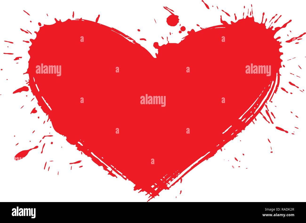 Red heart icon. Vector illustration on white background Stock Vector ...