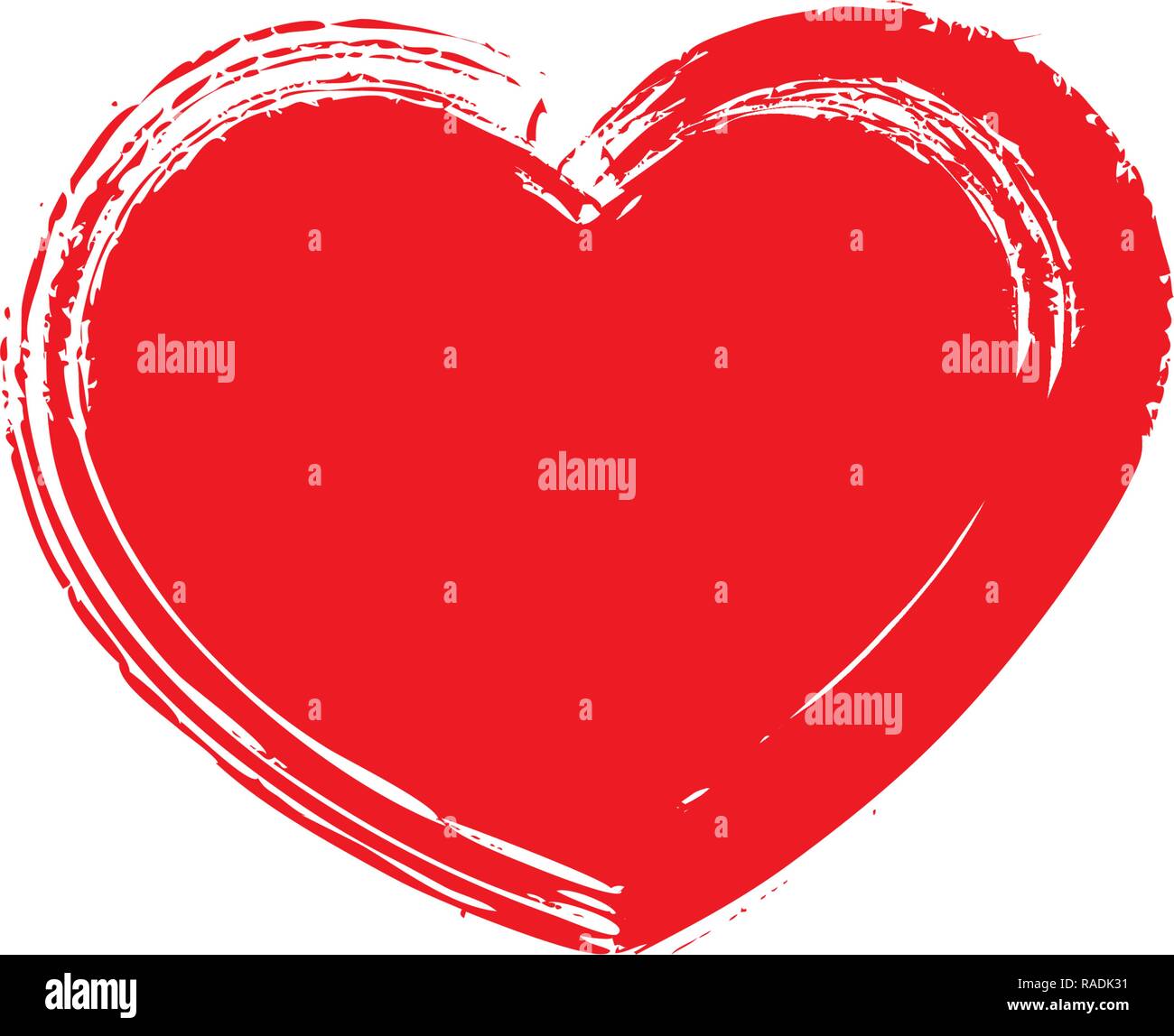 Red heart icon. Vector illustration on white background Stock Vector ...